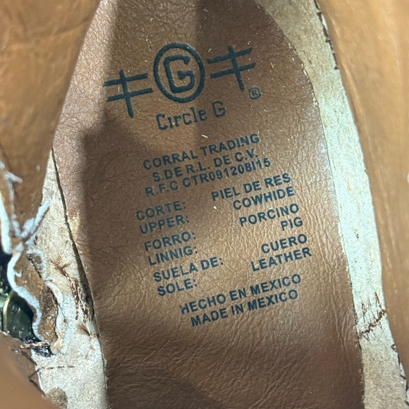 Embroidered Leather Cowboy Boots - Picture 6 of 6